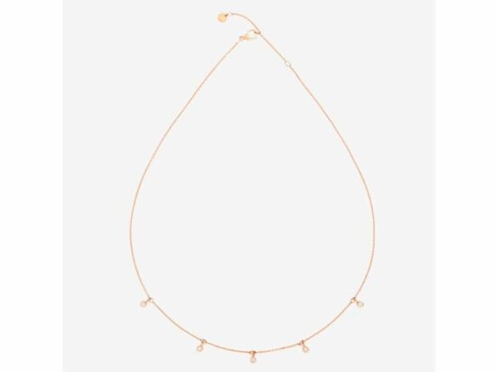 DoDo | Essentials necklace with 5 white diamonds