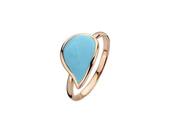 Bigli | Mini Leaves ring - Turquoise