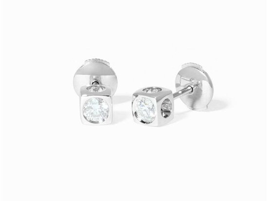 dinh van | Le Cube Diamant large studs