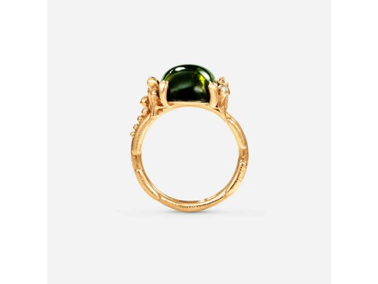 Ole Lynggaard | BoHo ring - Green tourmaline