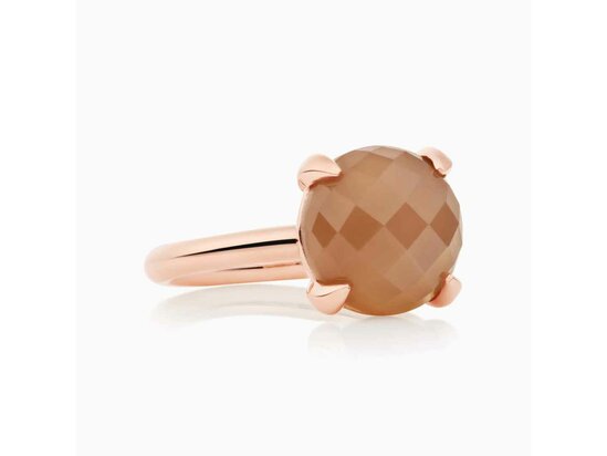 Bron | Catch ring - Maansteen bruin