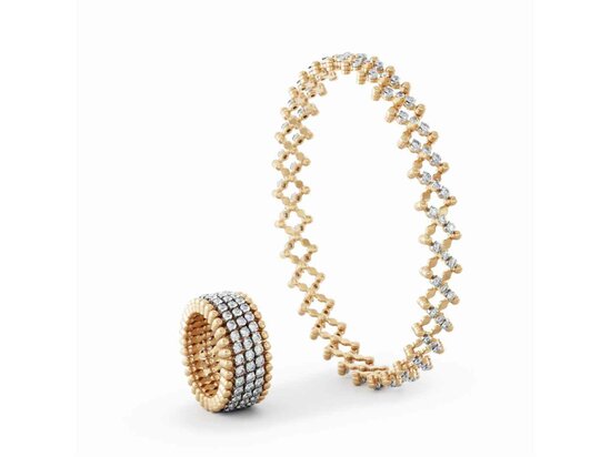 Serafino Consoli | Ring bracelet 5 rows