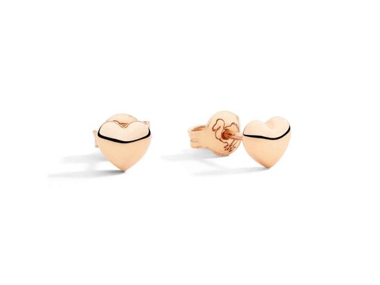 DoDo | Clous d&rsquo;oreille c&oelig;ur or rose