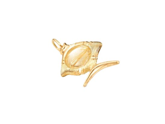 Ole Lynggaard | Young Fish pendant - Rutile Quartz