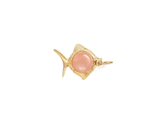 Ole Lynggaard | Young Fish pendant - Bluch Moonstone