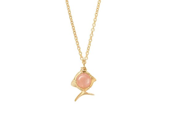 Ole Lynggaard | Young Fish pendant - Bluch Moonstone