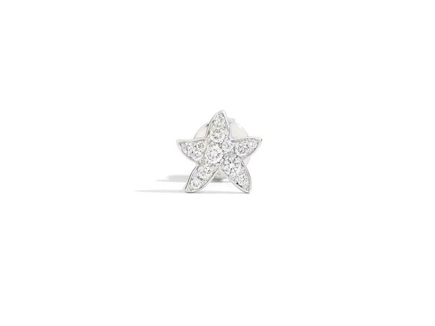 DoDo | Star earstud - White gold & Diamonds