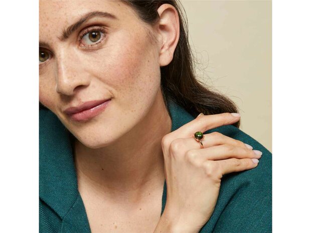 Bron | Catch ring - Groene Toermalijn