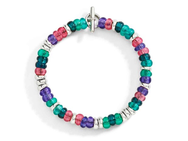 DoDo | Rondelle Bracelet in silver & recycled plastic