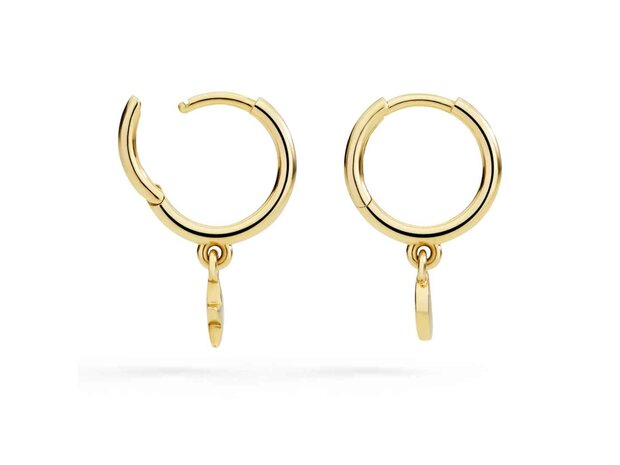 DoDo | Moon and star hoop earring