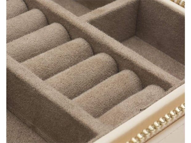 Wolf | Caroline Zip Travel Case - Ivory