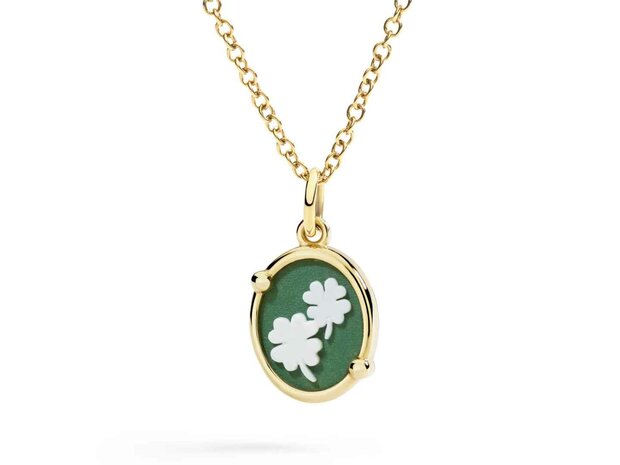 DoDo | Four-leaf clover cameo charm