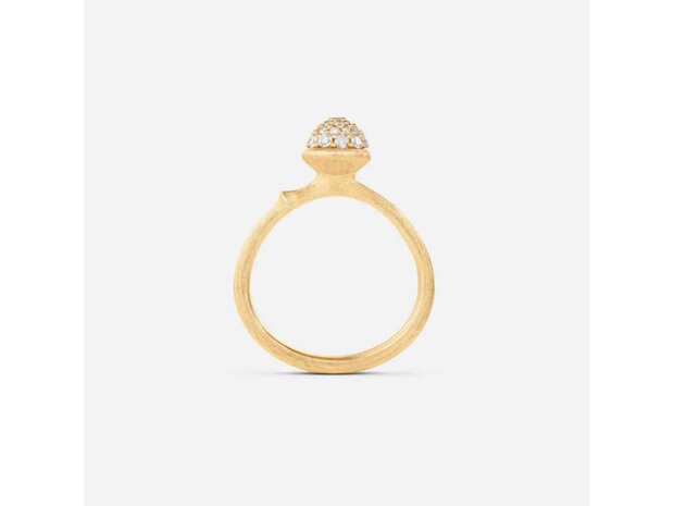 Ole Lynggaard | Lotus ring small - pav&eacute;