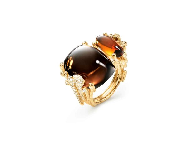 Ole Lynggaard | Boho ring double pav&eacute;