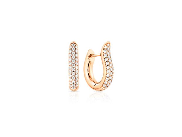 Tamara Comolli | Drop Hoops small Pav&eacute;