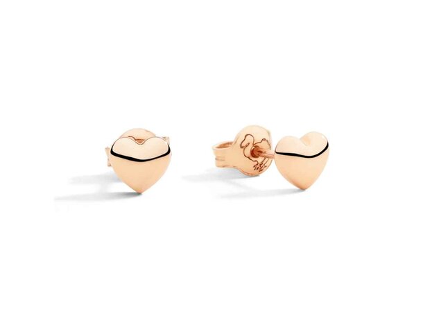 DoDo | Clous d&rsquo;oreille c&oelig;ur or rose