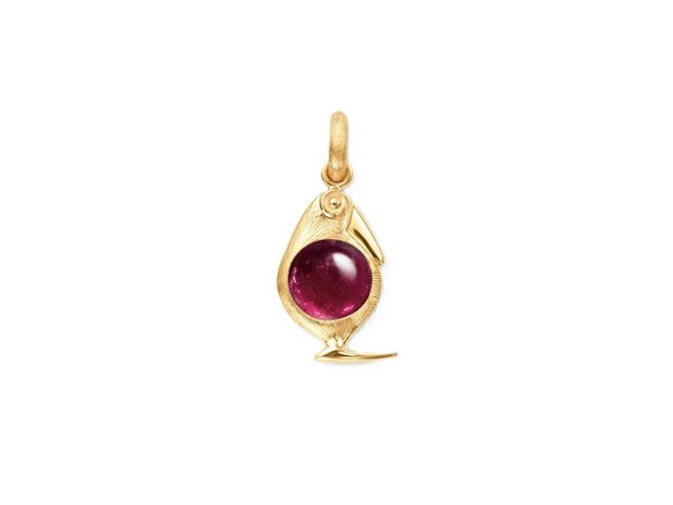 Ole Lynggaard | Bird Family charm - Tourmaline