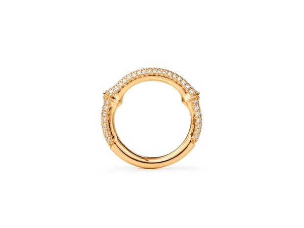 Ole Lynggaard | Nature ring IV - Pav&eacute;