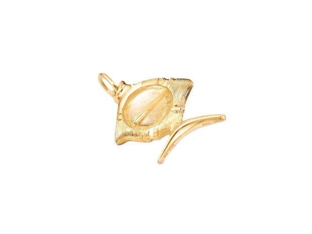 Ole Lynggaard | Young Fish pendant - Rutile Quartz