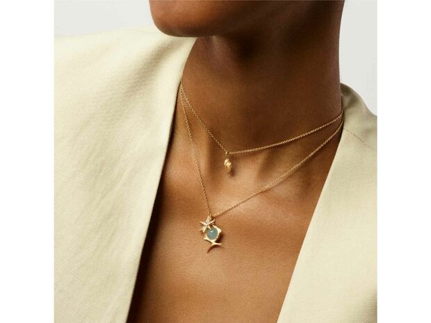 Ole Lynggaard | Young Fish pendant - Aquamarine