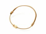 Ole Lynggaard | Snakes mini charm 18kt yellow gold with beige string