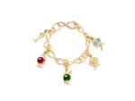 Ole Lynggaard | Bird Family charm - Green Tourmaline