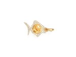 Ole Lynggaard | Young Fish charm - Rutile Quartz