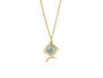 Ole Lynggaard | Young Fish pendant - Aquamarine