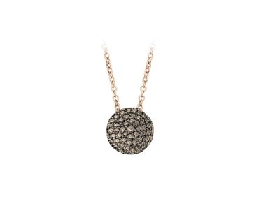 Bigli | Mini Waves necklace - Brown diamond