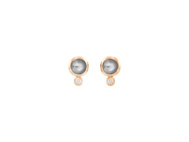 Tamara Comolli | Bouton earrings - Grey moonstone
