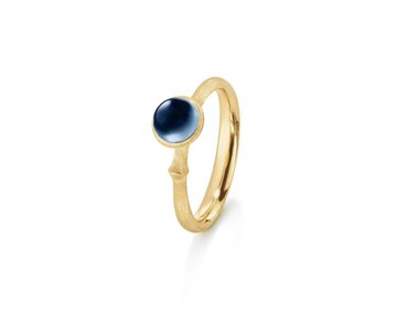 Ole Lynggaard | Lotus ring size 0 - London blue topaz