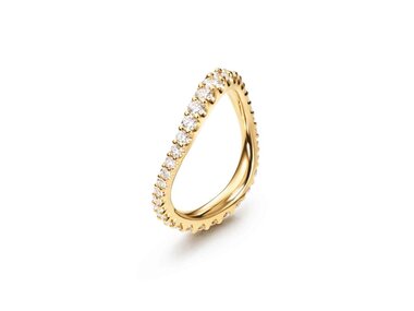 Ole Lynggaard | Love band ring wide curved