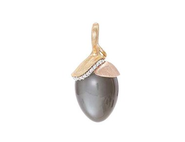 Ole Lynggaard | Lotus pendant Large - Grey moonstone