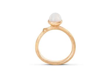 Ole Lynggaard | Lotus ring size 0 - White moonstone