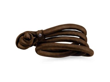 Ole Lynggaard | Silk bracelet - Chocolat Brown