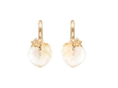 Ole Lynggaard | Dew Drops earrings Large - Rutile quartz